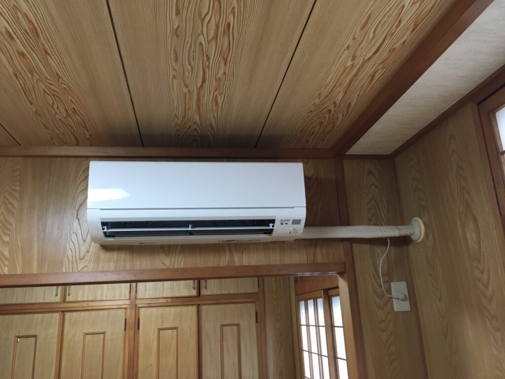 室内機設置完了の画像